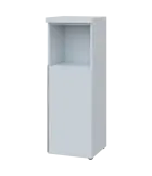 MHN 3 - 4DN kancelářská skříň, 1-dveřová/nika, pravá, 1120x400x400, bílá